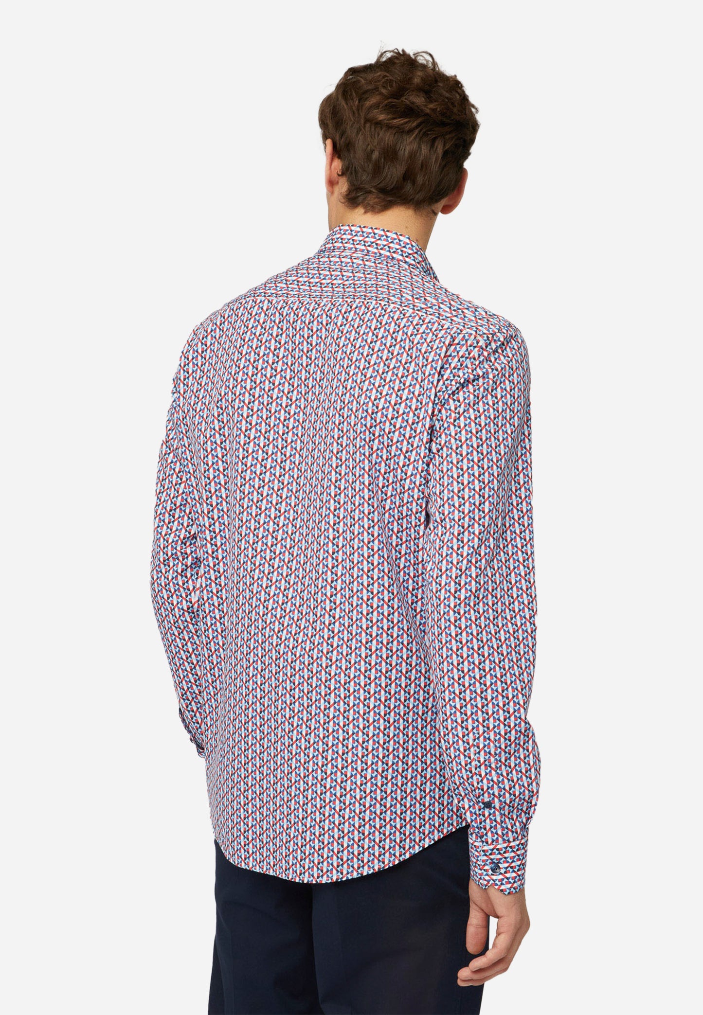 CAMISA HARMOT&BLAINE ROJO AZUL ALGOD (CNL026012837M-510)