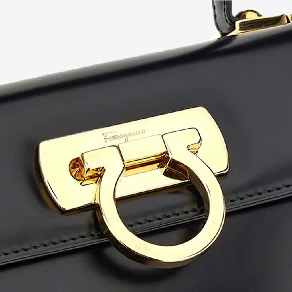 Bolso Dama Gancini 212193 Negro S.F.
