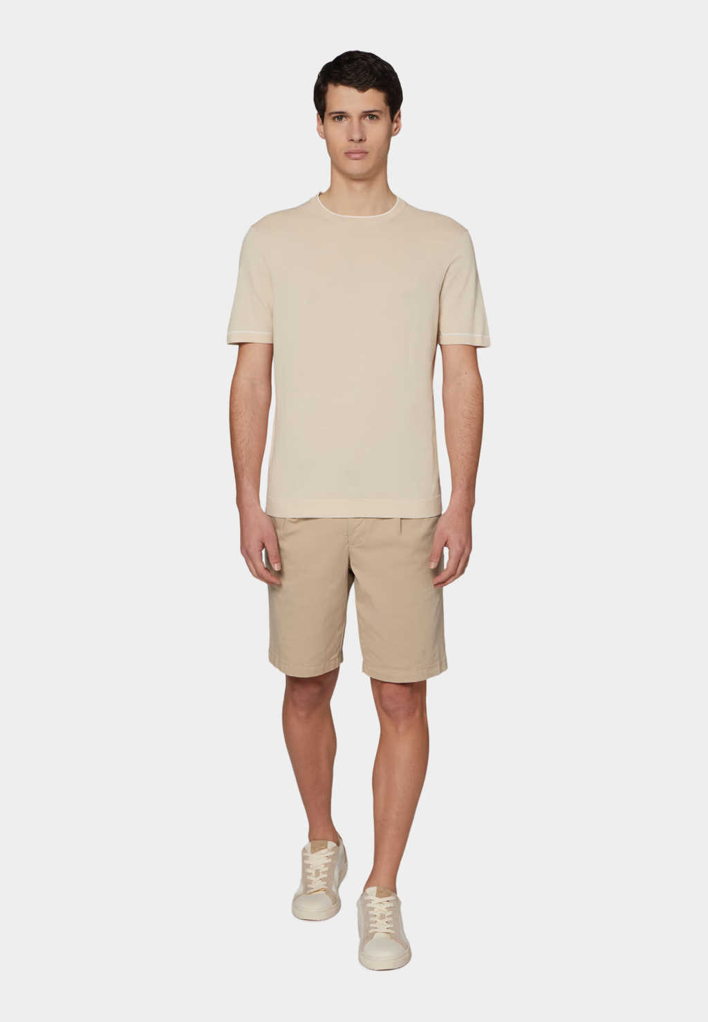 CAMISETA-TSHIRT BOGGI BEIGE ALGODON (24P043503)