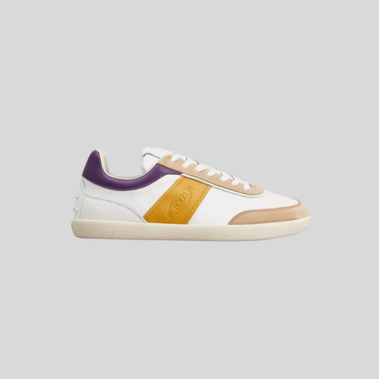 TENIS TOD'S DAMA BLANCO / MORADO CUERO (XXW68C0DP30RZQAQTY)