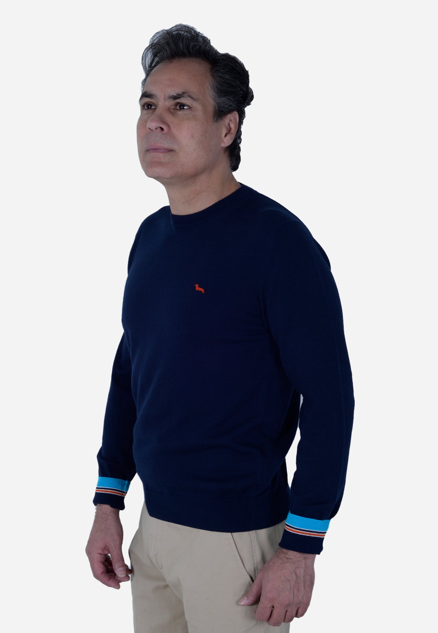 SWETER HARMONT & BLAINE AZUL ALGODÓN (HRL634030763-828)