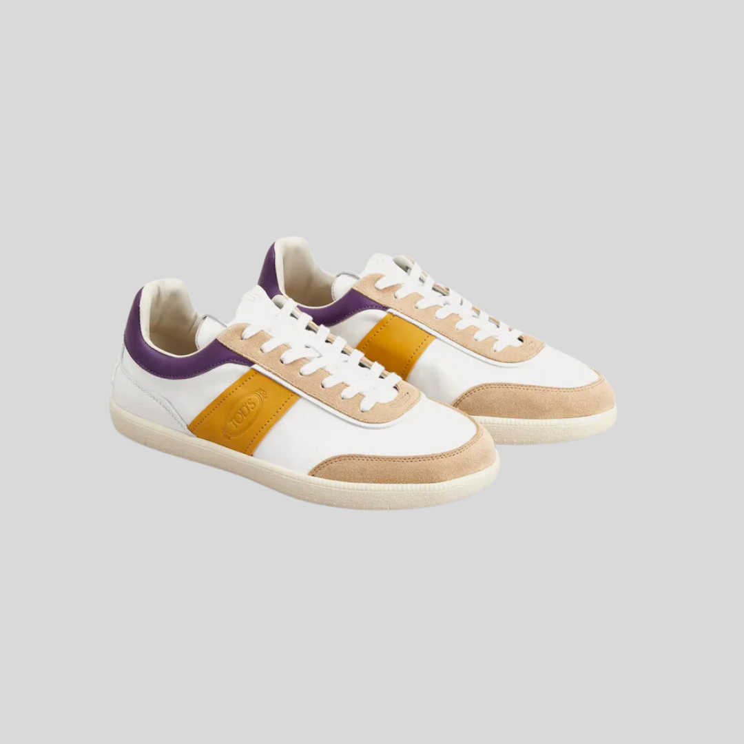 TENIS TOD'S DAMA BLANCO / MORADO CUERO (XXW68C0DP30RZQAQTY)