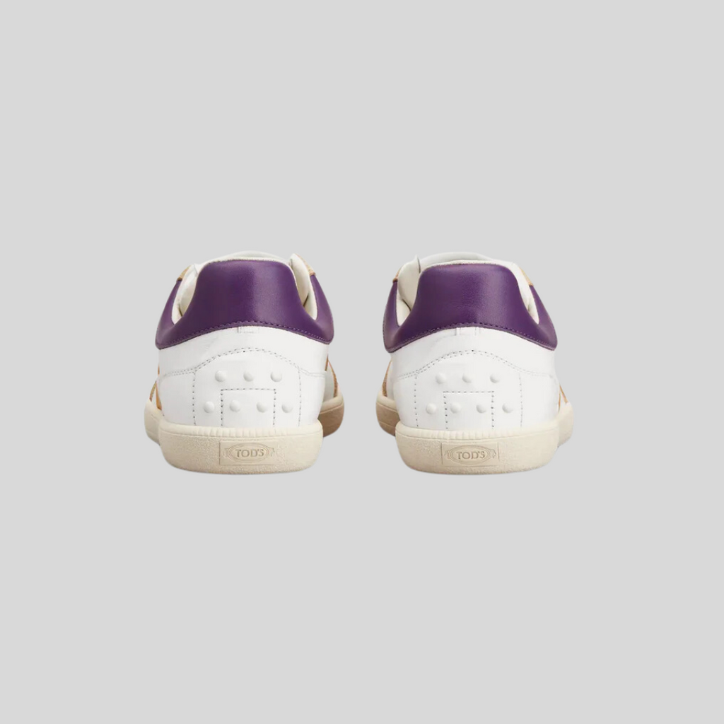 TENIS TOD'S DAMA BLANCO / MORADO CUERO (XXW68C0DP30RZQAQTY)