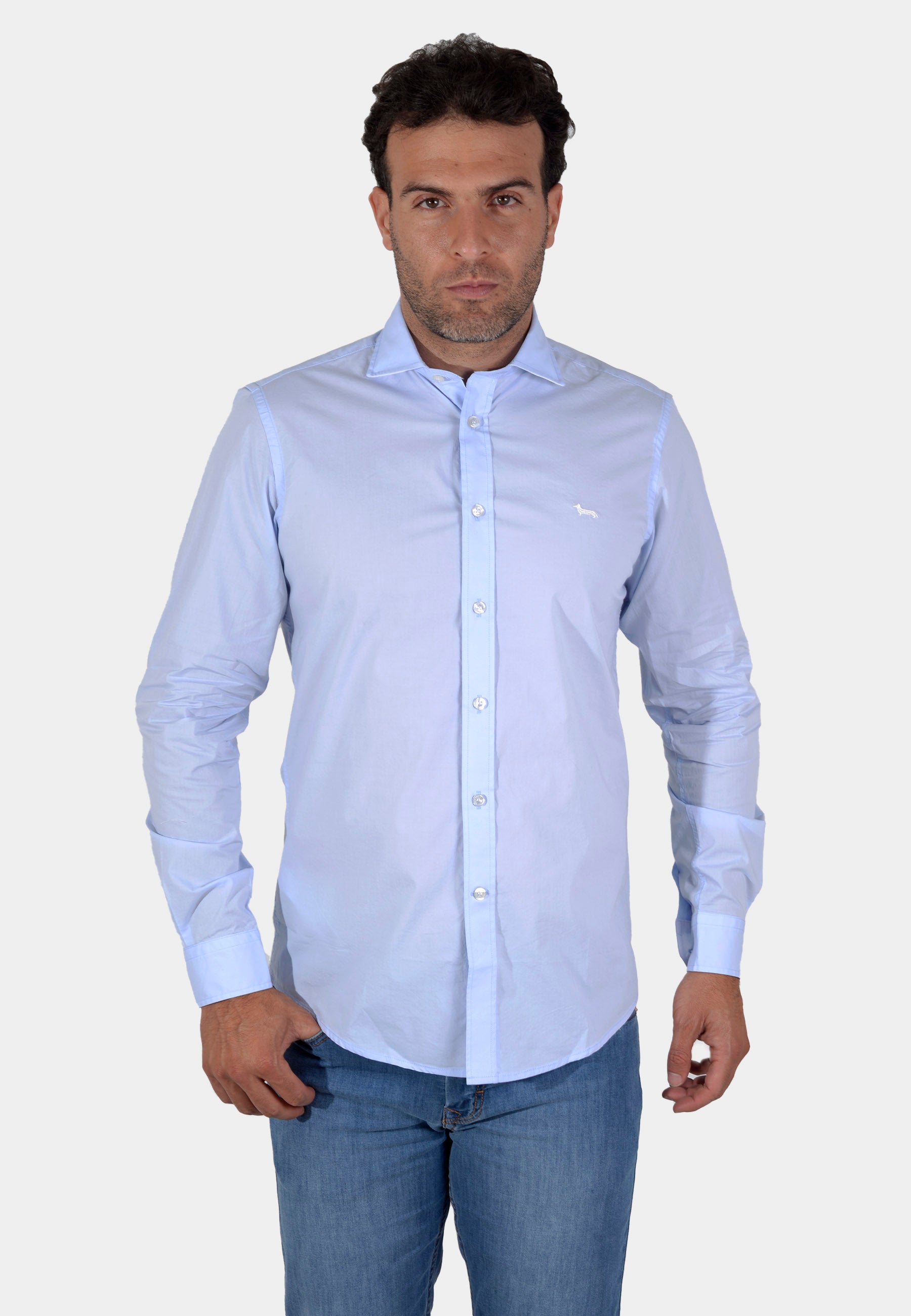 Camisa Hombre Celeste H&B