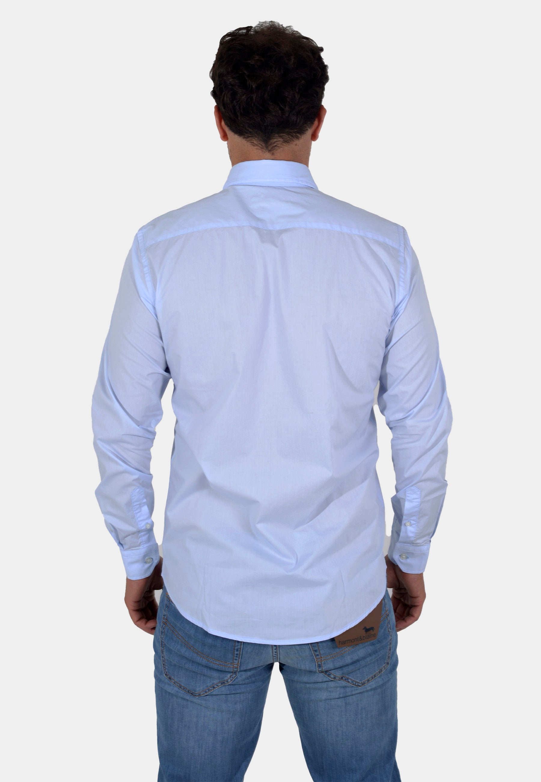 Camisa Hombre Celeste H&B