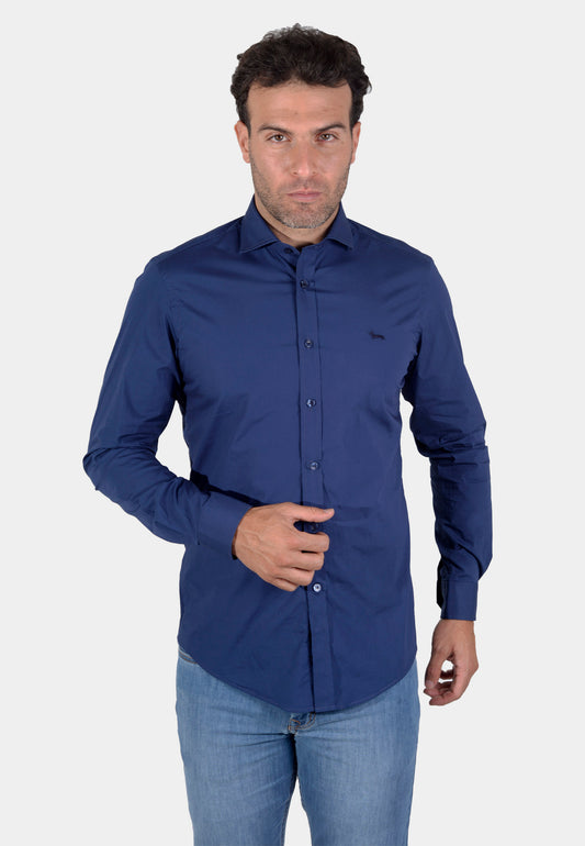 CAMISA HARMONT AZUL ALGOD (CNK011012523I-805)