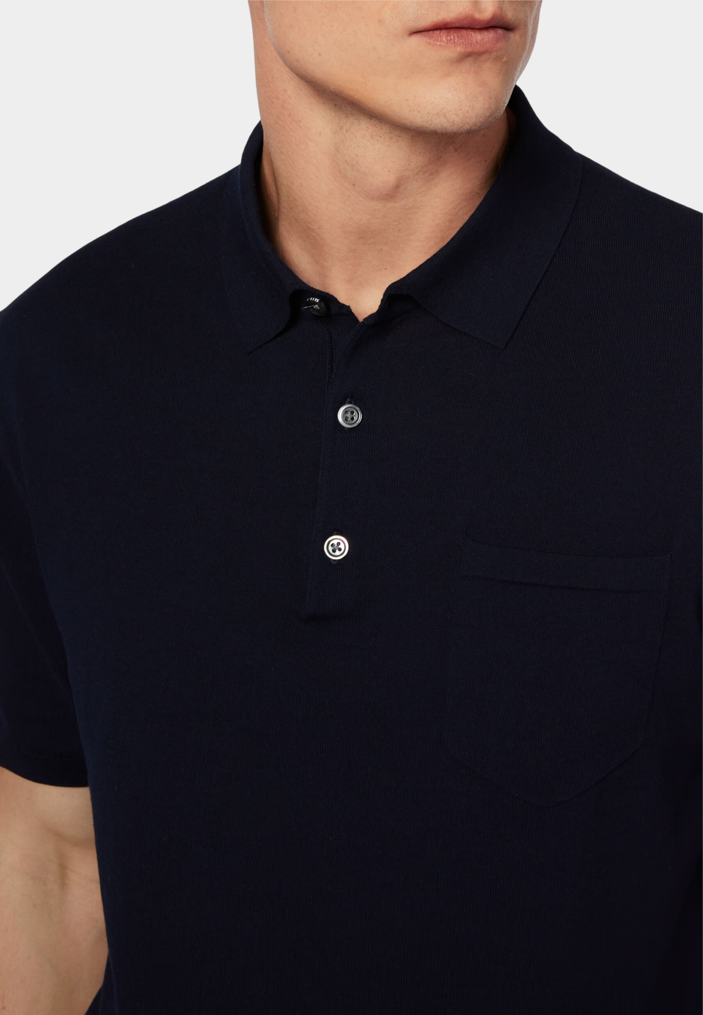 CAMISETA POLO BOGGI AZUL ALGODON