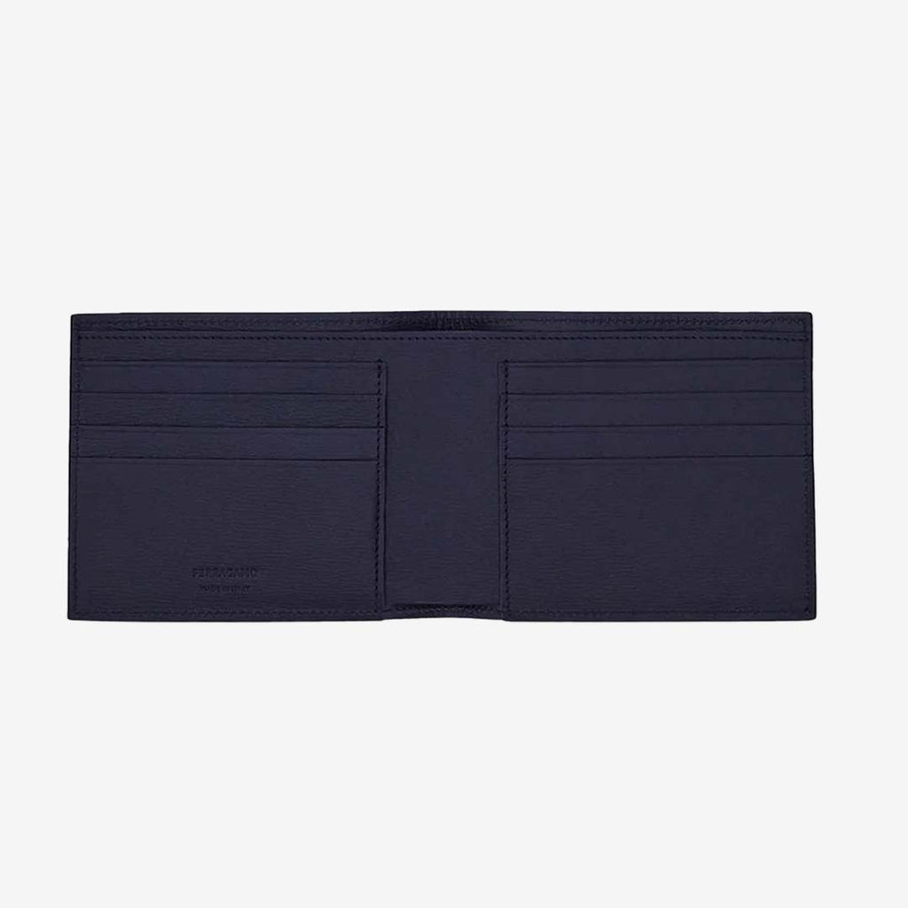 Billetera Clásica Azul de Cuero