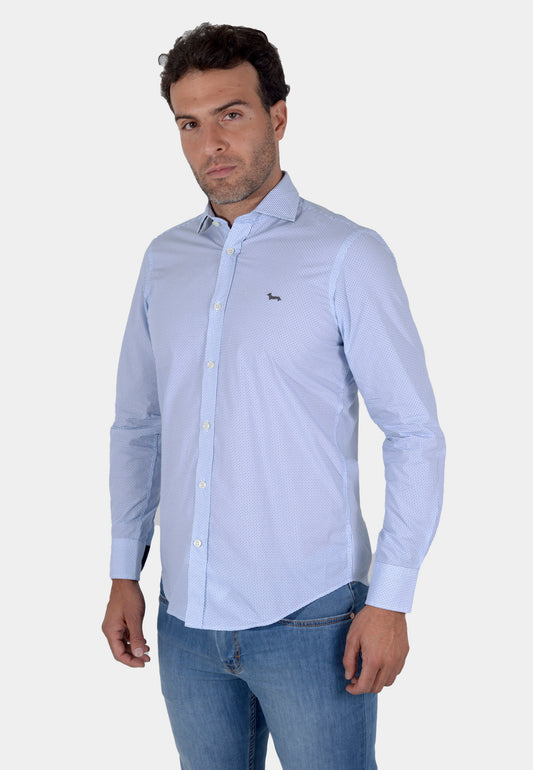 CAMISA HARMONT AZUL ALGOD (CRK011012578I-832)