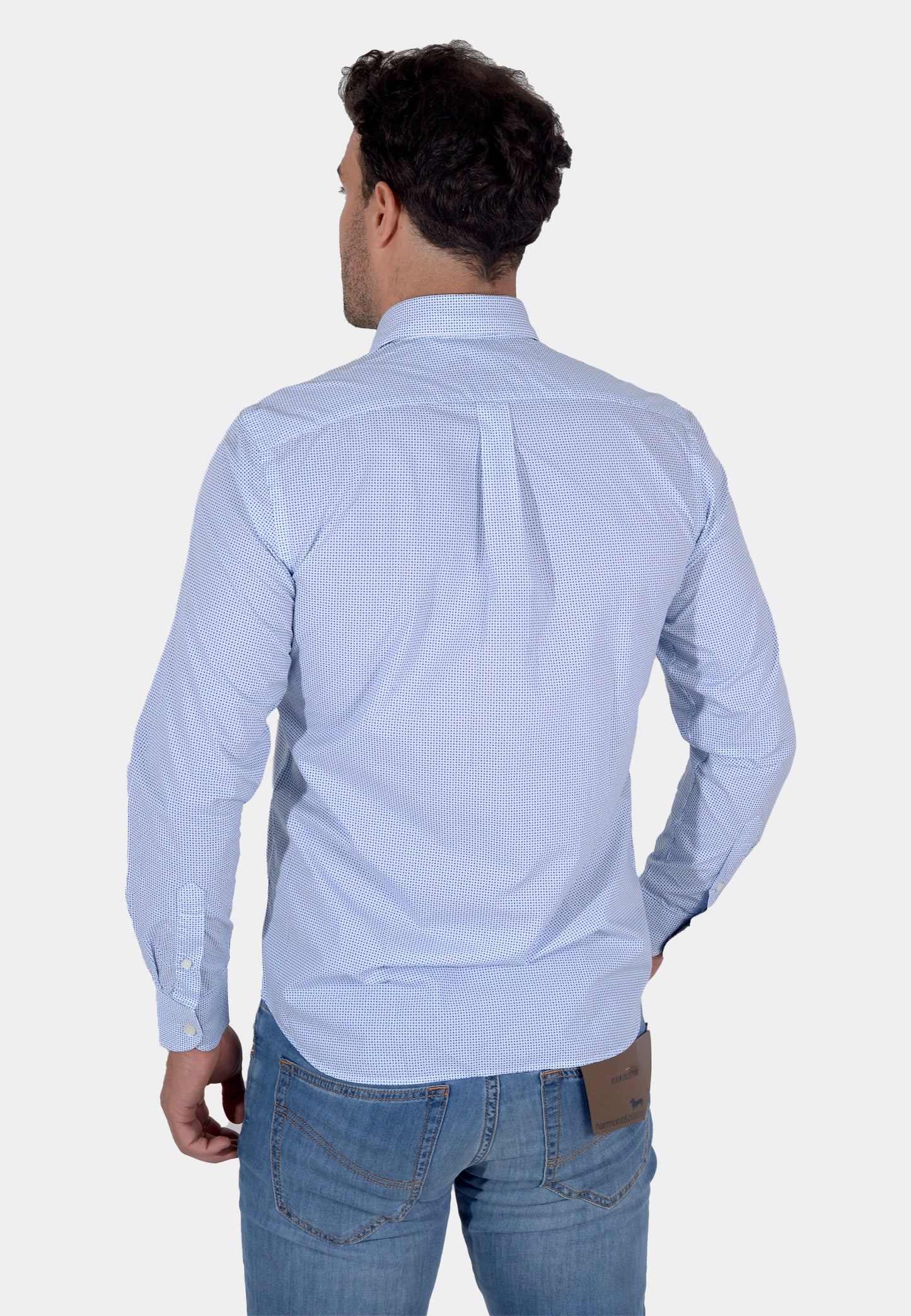 CAMISA HARMONT AZUL ALGOD (CRK011012578I-832)