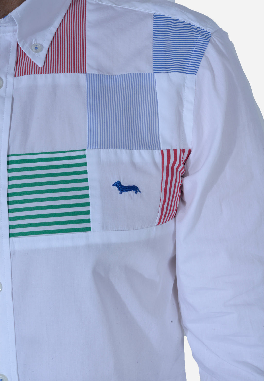 CAMISA HARMONT & BLAINE BLANCO RAYAS ALGODÓN (CRL988T11759M-100)