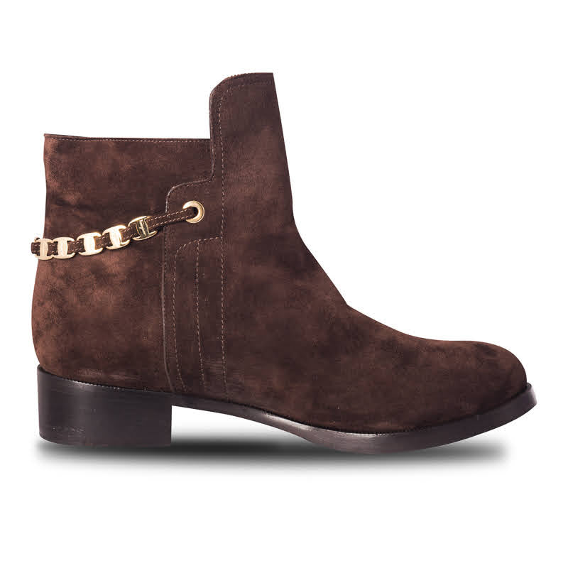 BOTAS FERRAGAMO DAMA NANDINO CAFE GAMUZA (598844-NANDINO-CAFE )