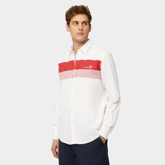 CAMISA HARMOT&BLAINE BLANCO ROJO ALGODÓN (CRL978011759M-510)