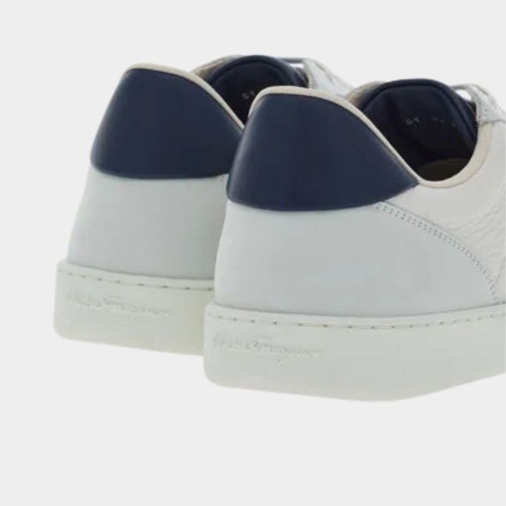 TENIS FERRAGAMO BLANCO CUERO (763468-ACHILLE 1)