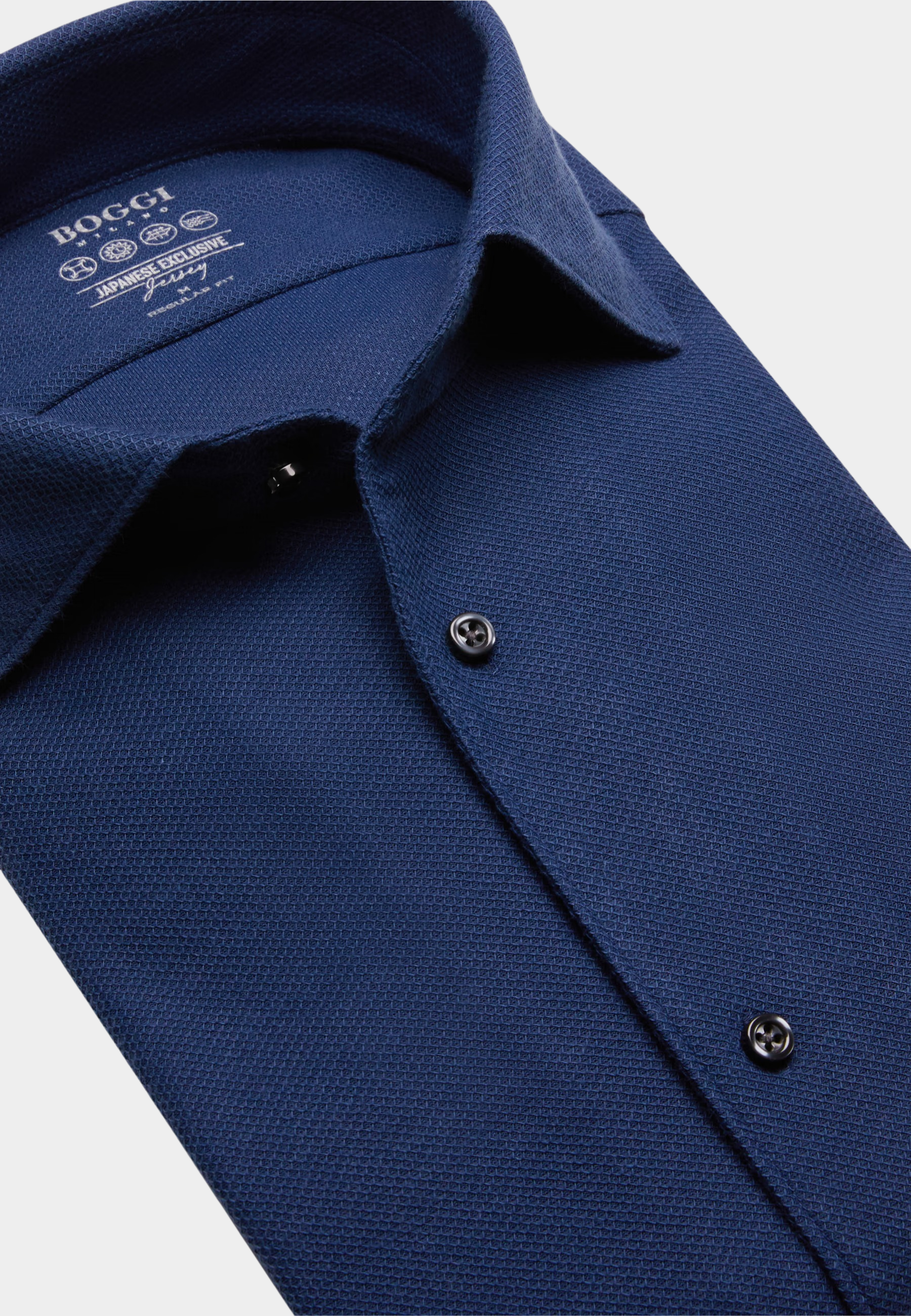 Camisa Azul Zafiro Tejido Estructurado B.