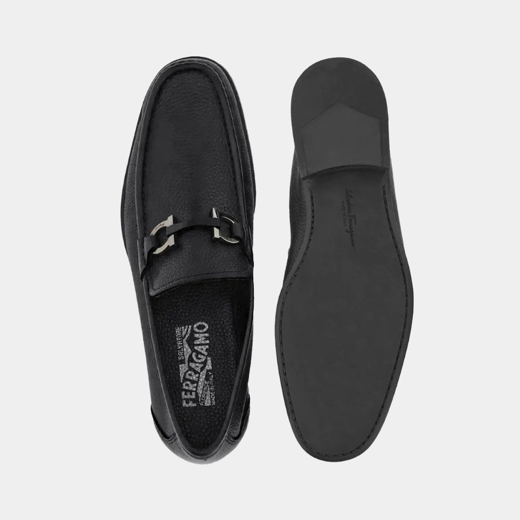 ZAPATO FERRAGAMO NEGRO ALGODON (642848-GRANDIOSO)