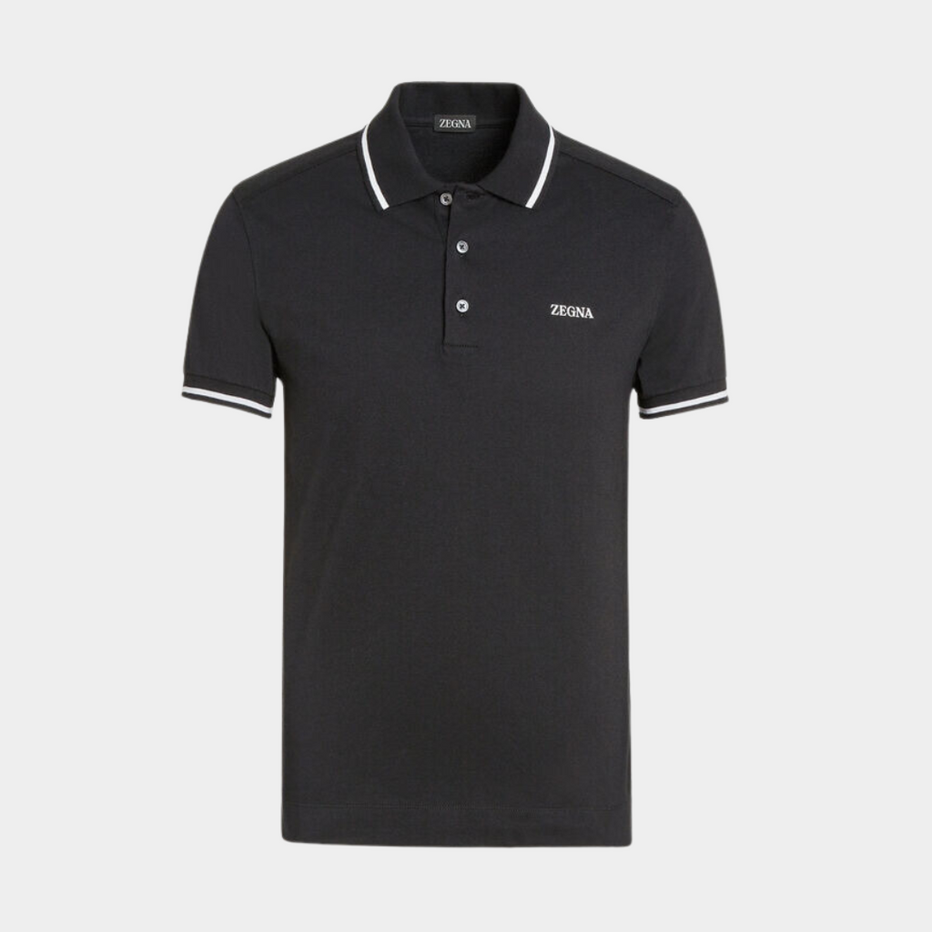 Camiseta Polo Negra Basic E.Z.