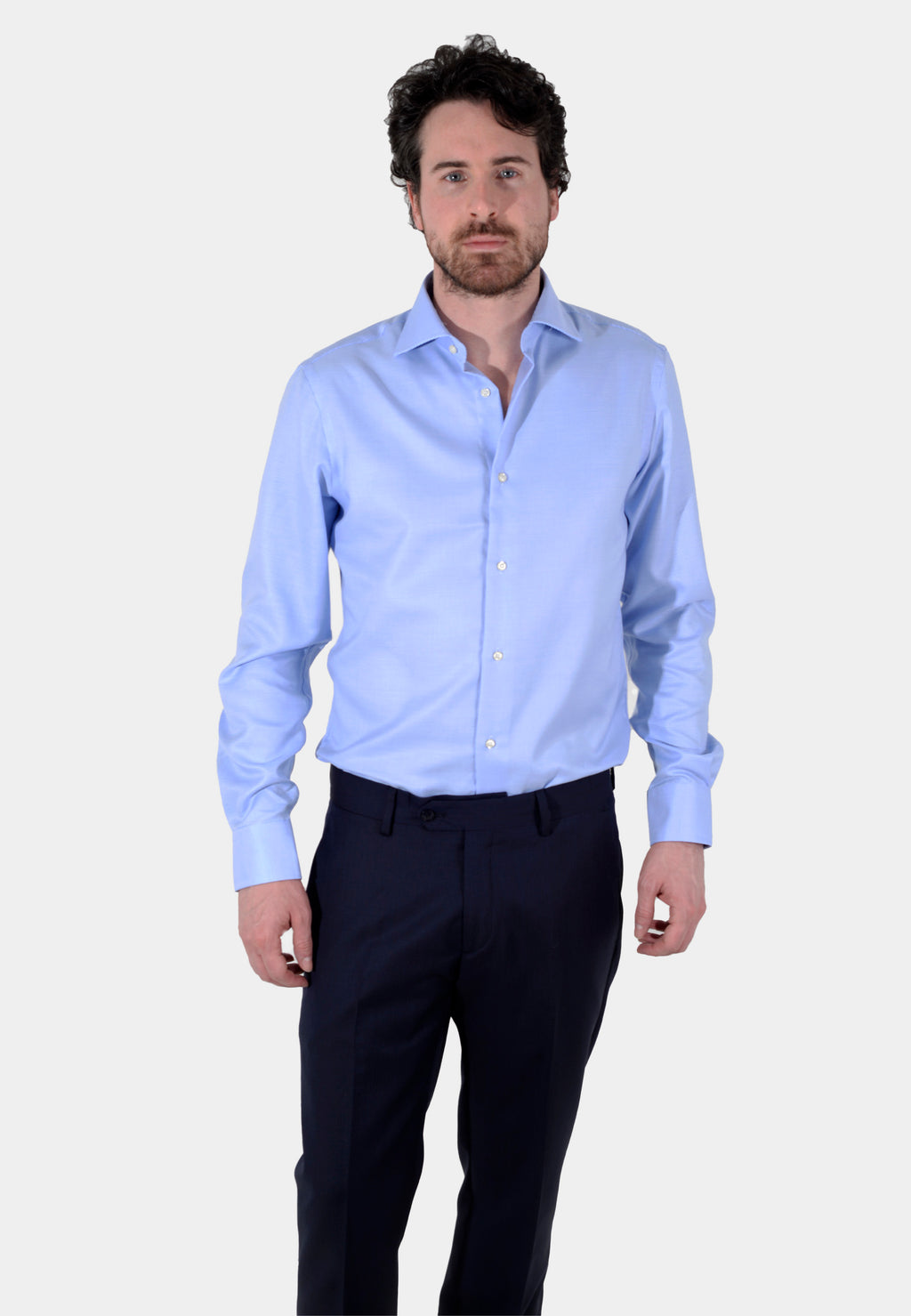 CAMISA BOGGI AZUL PTOS ALGODON (23A067801)