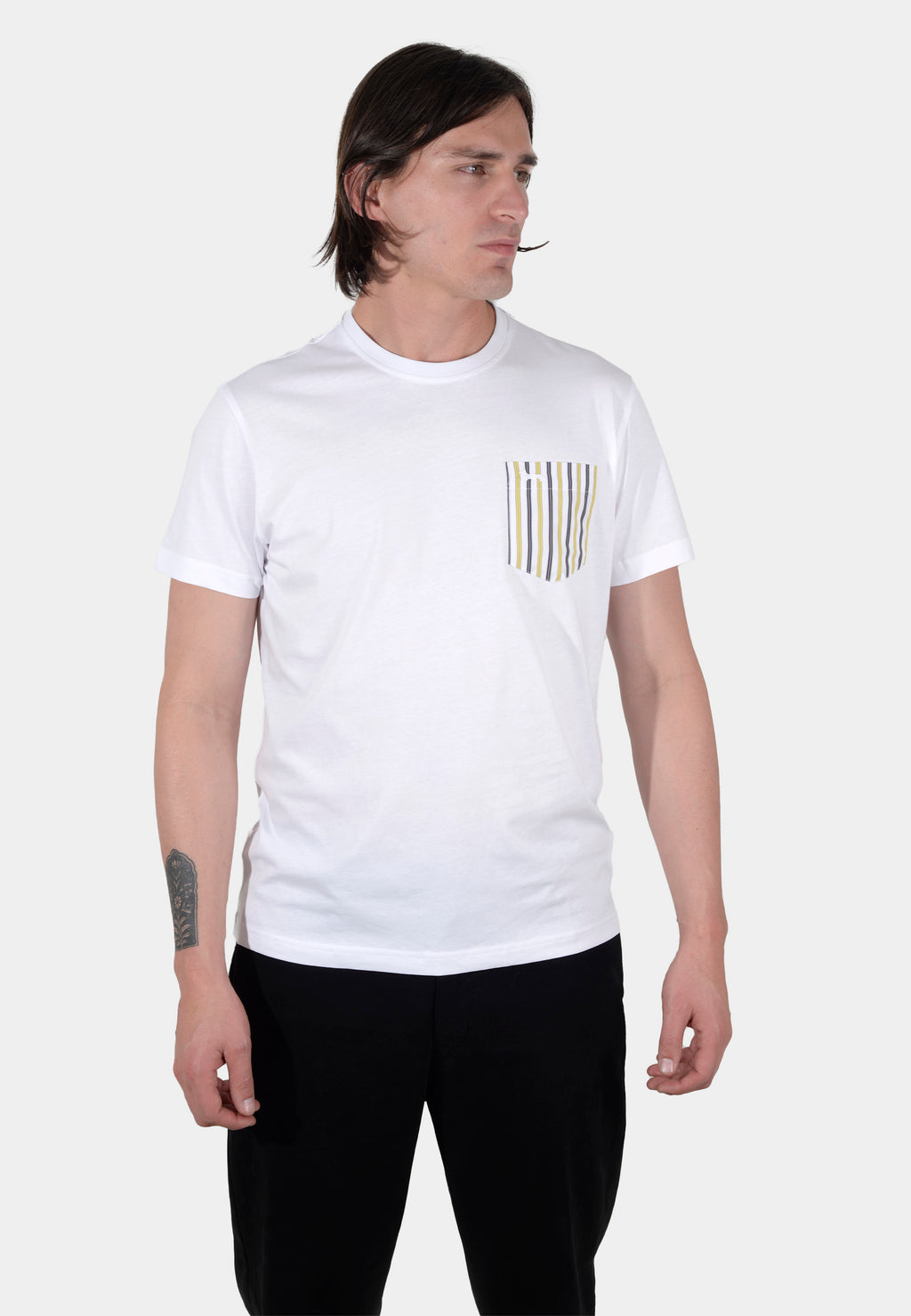 Camiseta Blanca  Pocket Design H&B