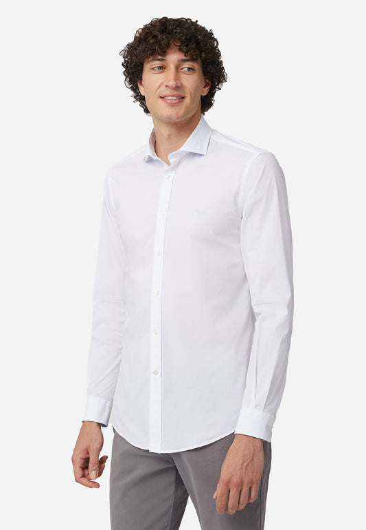 CAMISA SPORT HARMONT & BLAINE BLANCO ALGODON (CNM011012523I-100)