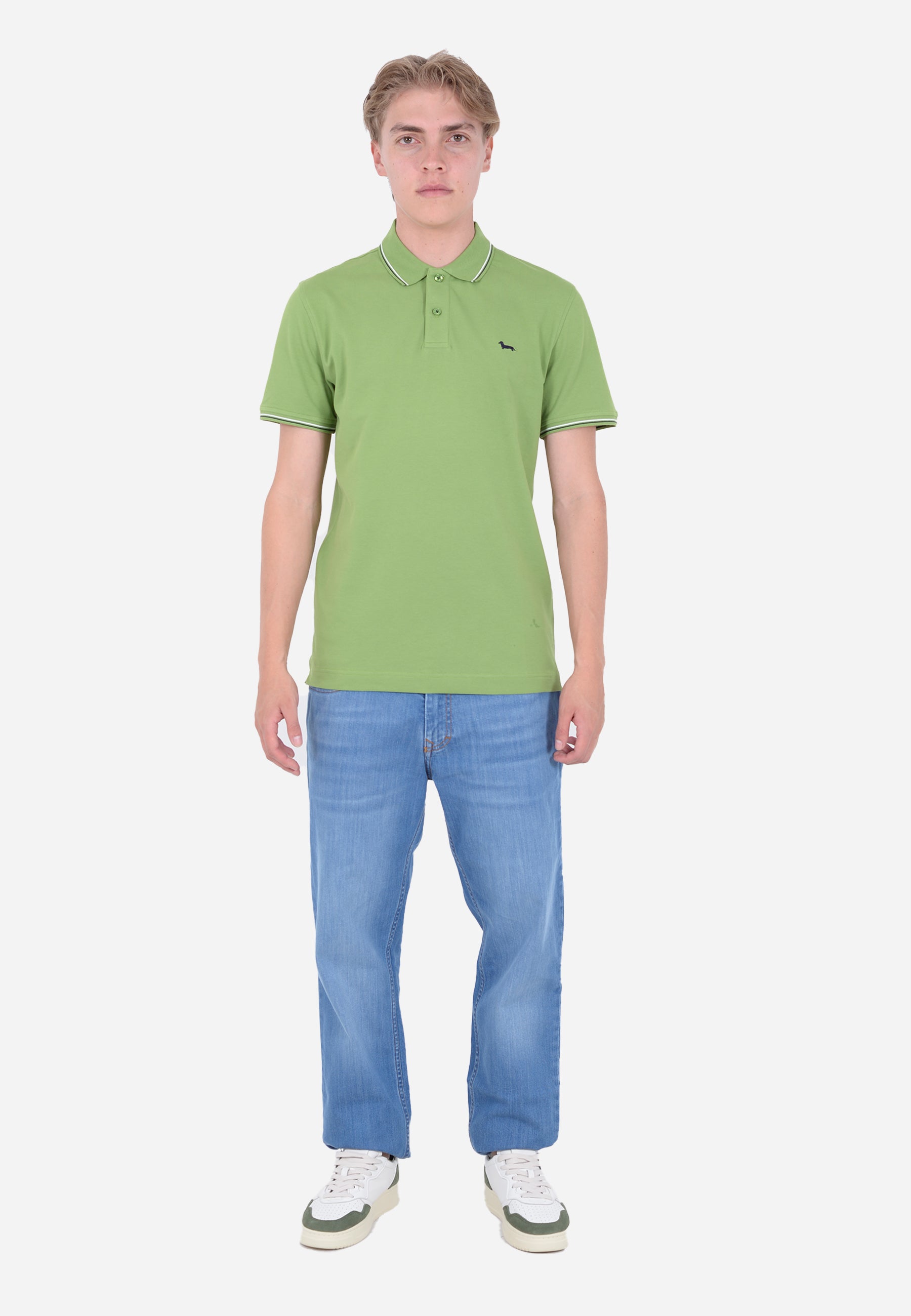 Camisa Polo Verde Pistacho Hombre H&B