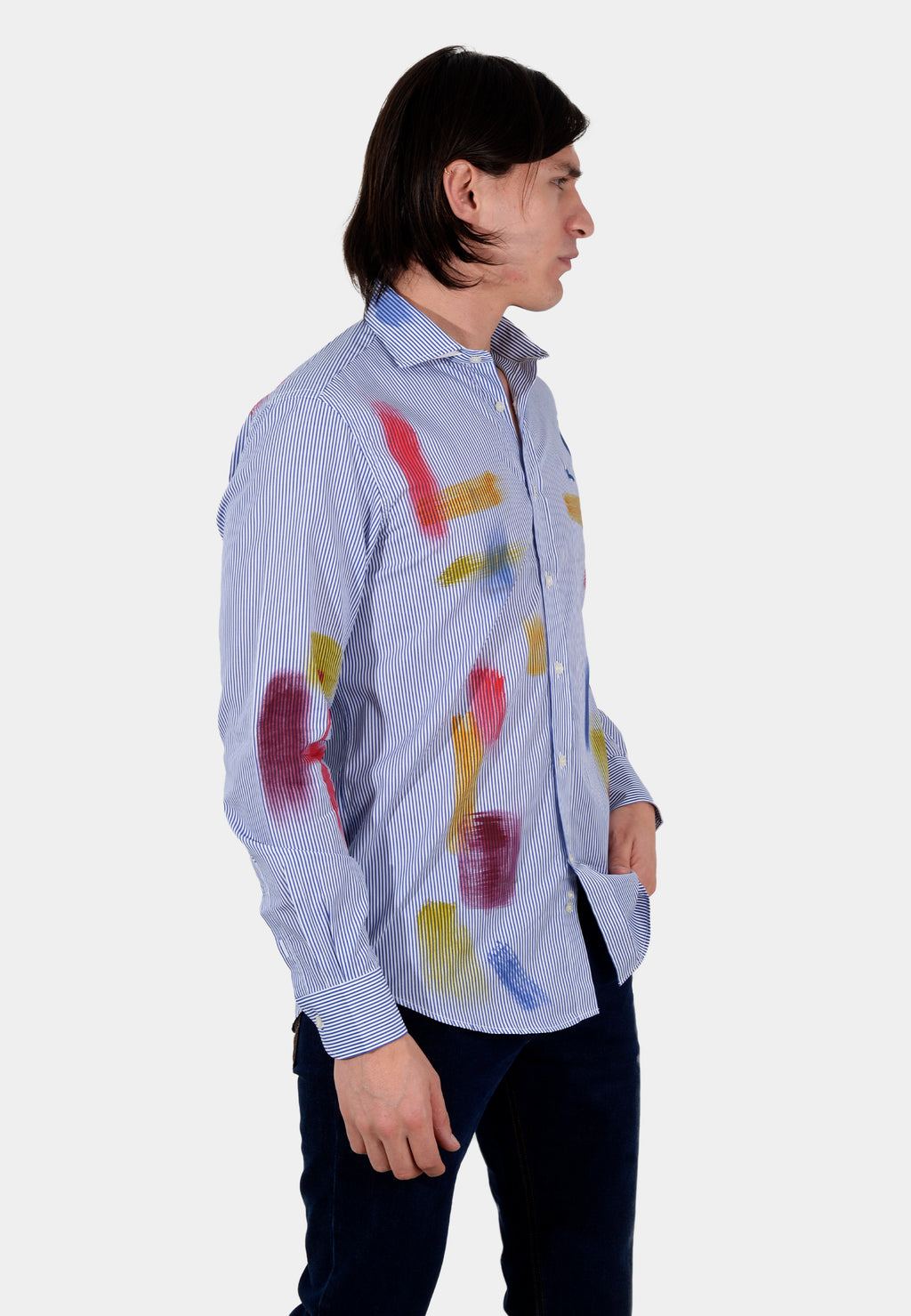 CAMISA HARMONT AZUL ALGOD (CRK952012538I-805)