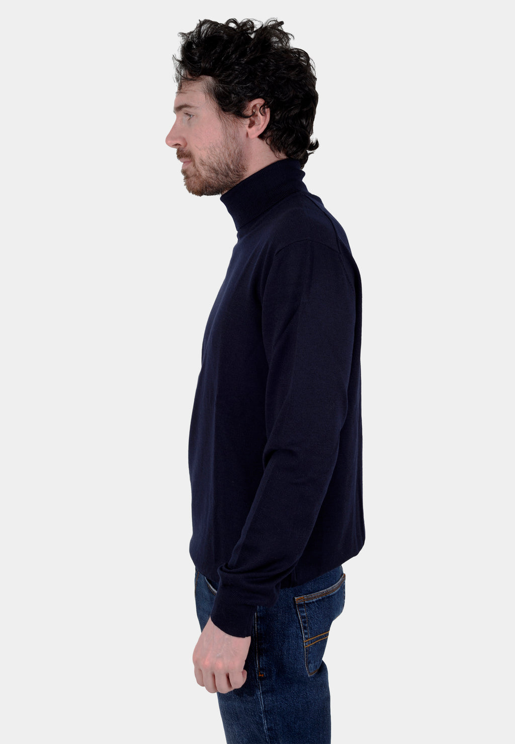 SWETER BOGGI AZUL PLAN LANA T-M (23A011001)