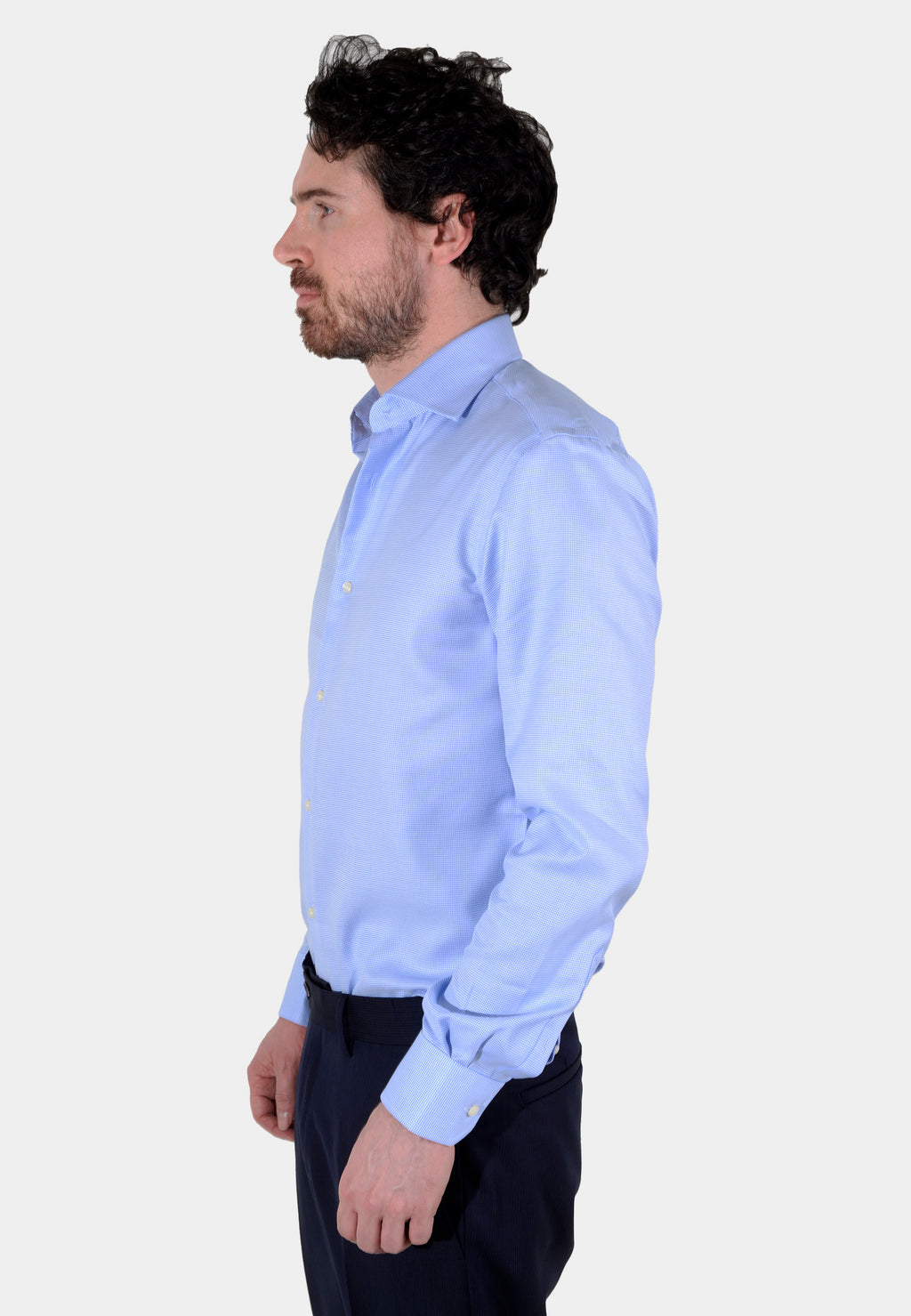 CAMISA BOGGI AZUL PTOS ALGODON (23A067801)
