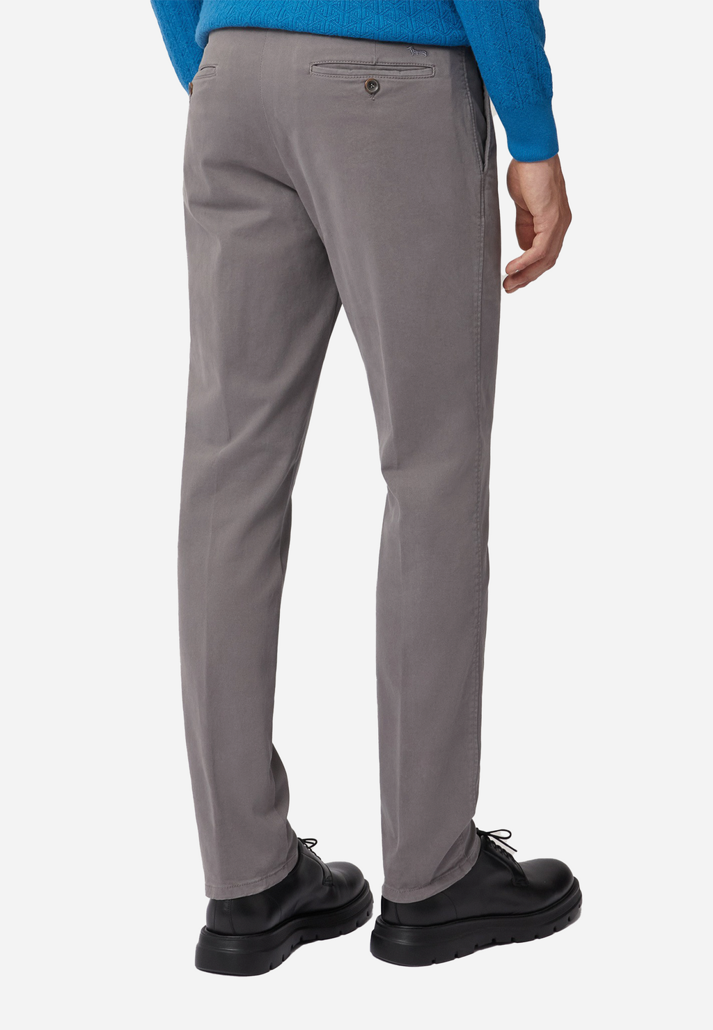 Pantalón Hombre  Chino Gris Slim Fit H&B