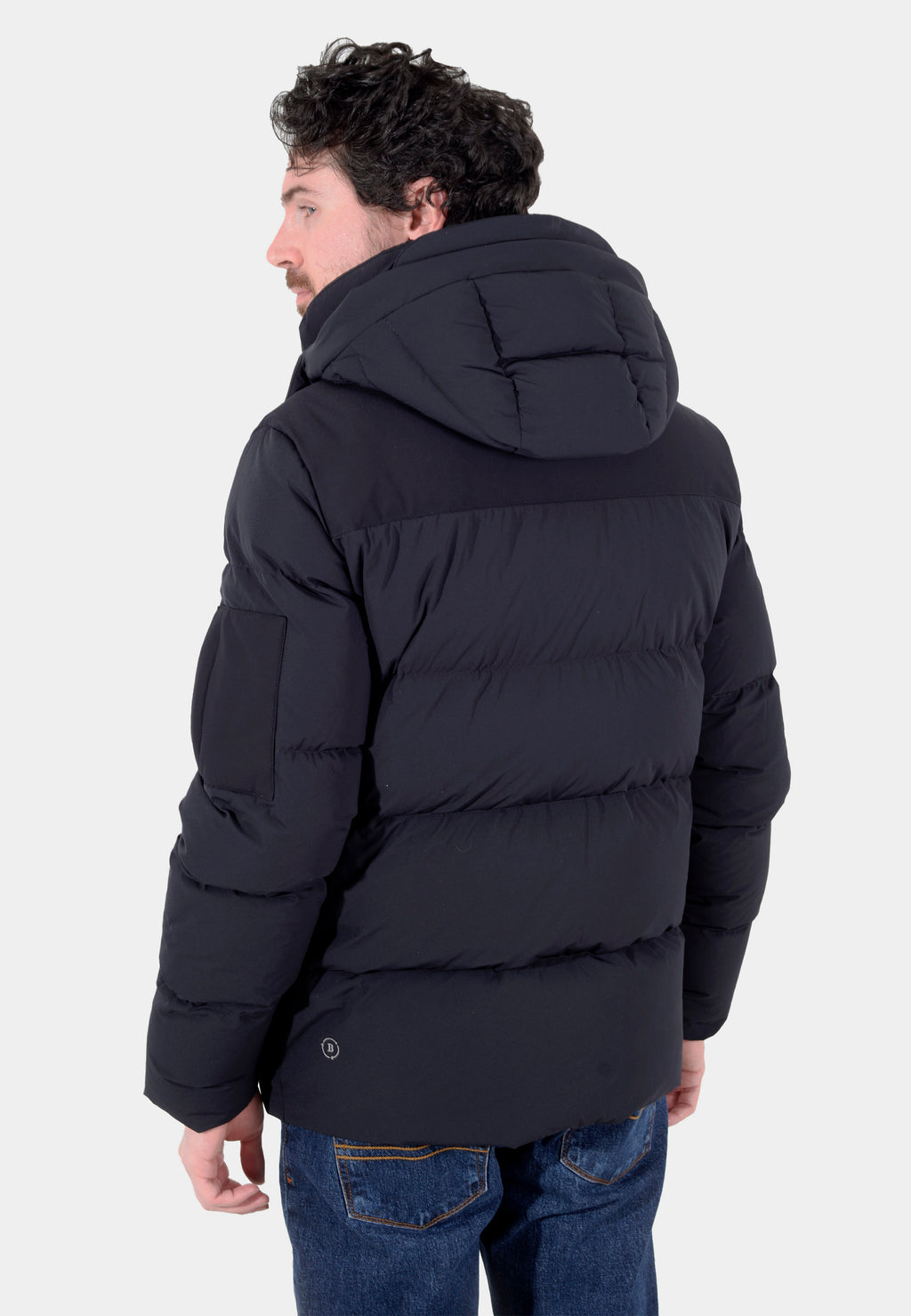 Chaqueta Acolchada Hombre Negra B.