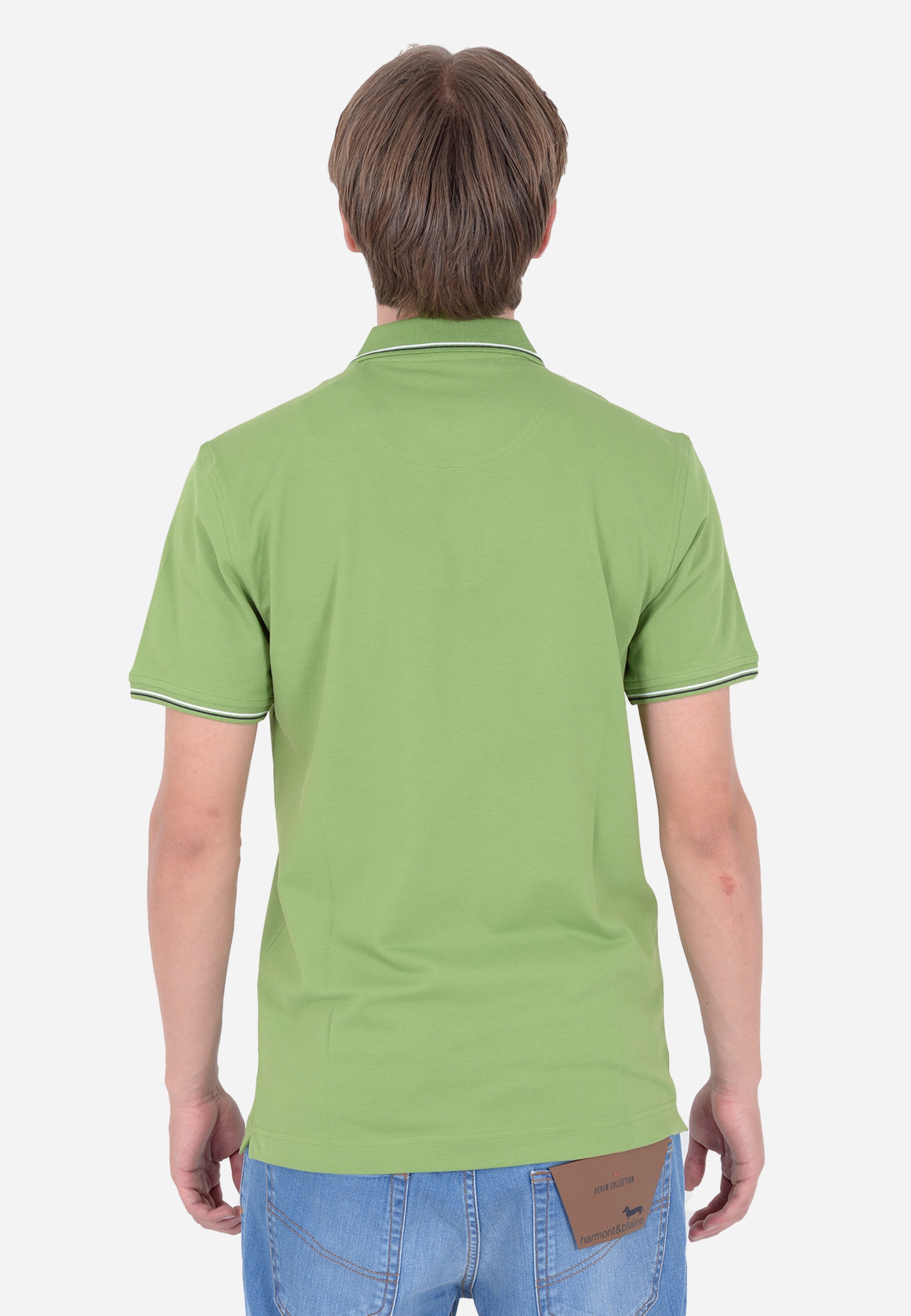 Camisa Polo Verde Pistacho Hombre H&B