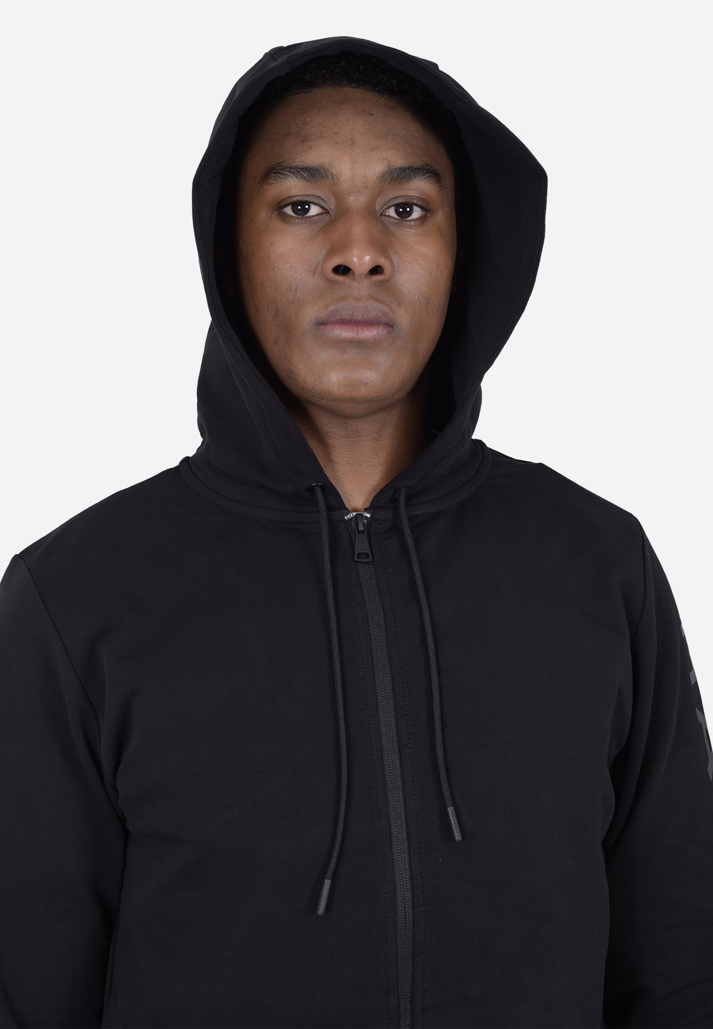 HOODIE HACKETT LONDON NEGRO GRIS ALG + ELAS (HM581104-9DU)