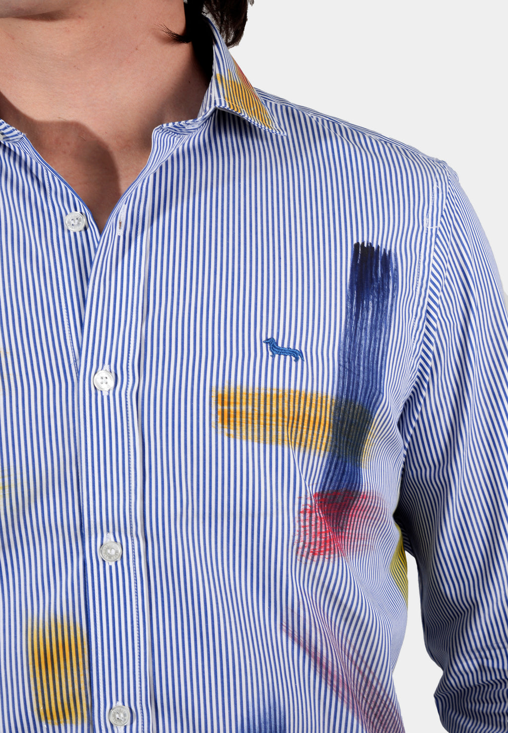 CAMISA HARMONT AZUL ALGOD (CRK952012538I-805)