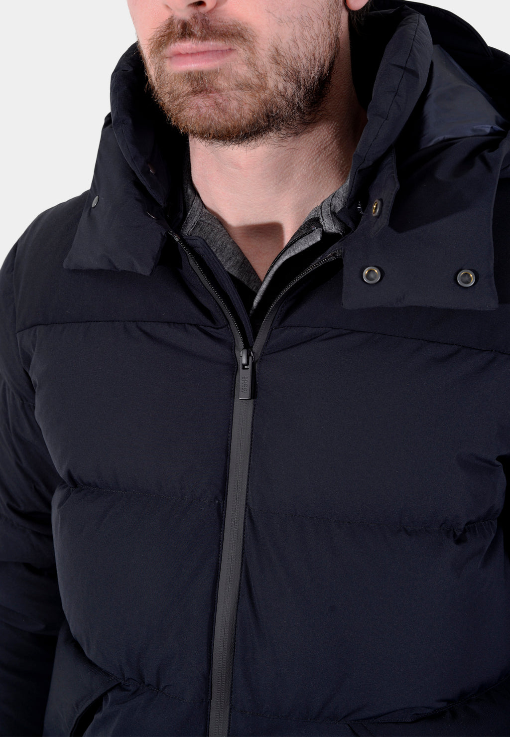 Chaqueta Acolchada Hombre Negra B.