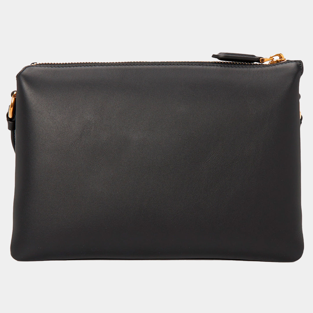 Bolso Dama Mini G.Cros en Cuero Negro S.F.