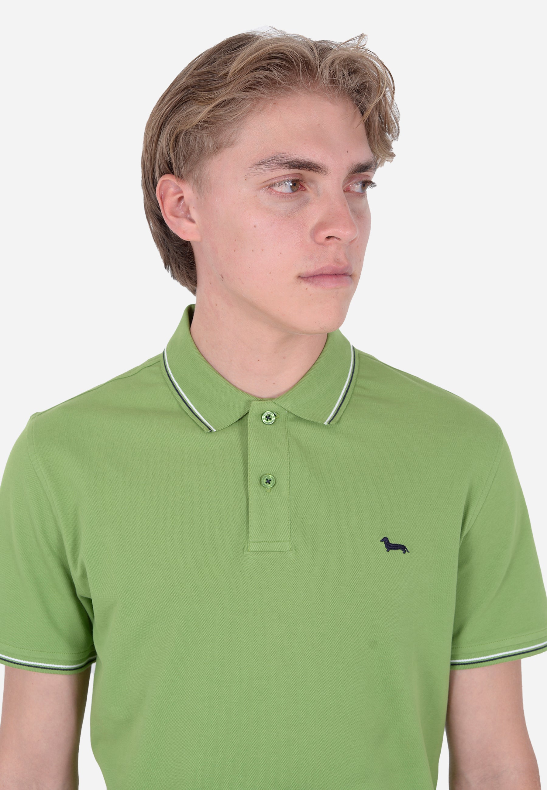 Camisa Polo Verde Pistacho Hombre H&B