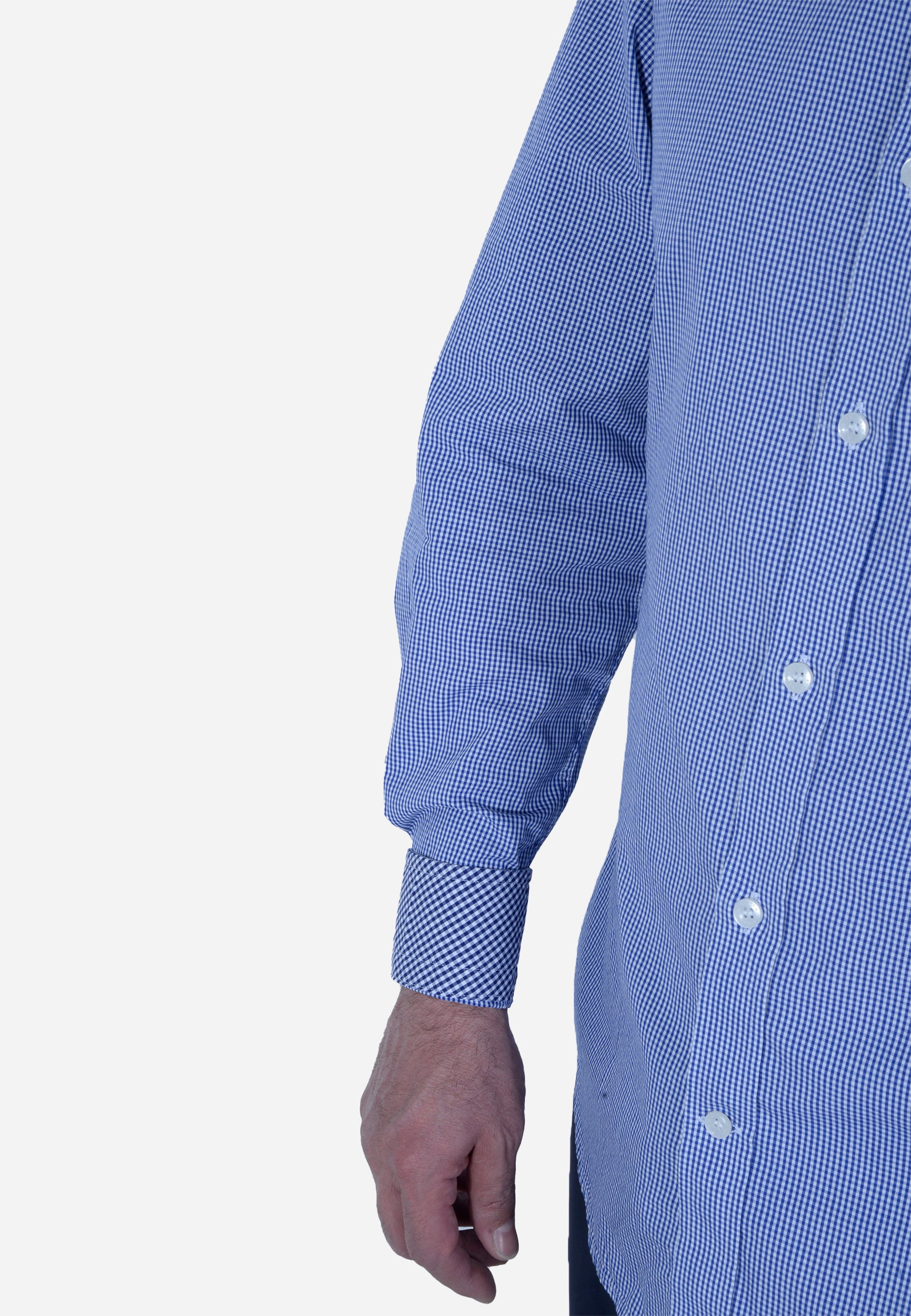 Camisa Clásica  Cuadros Azul H&B