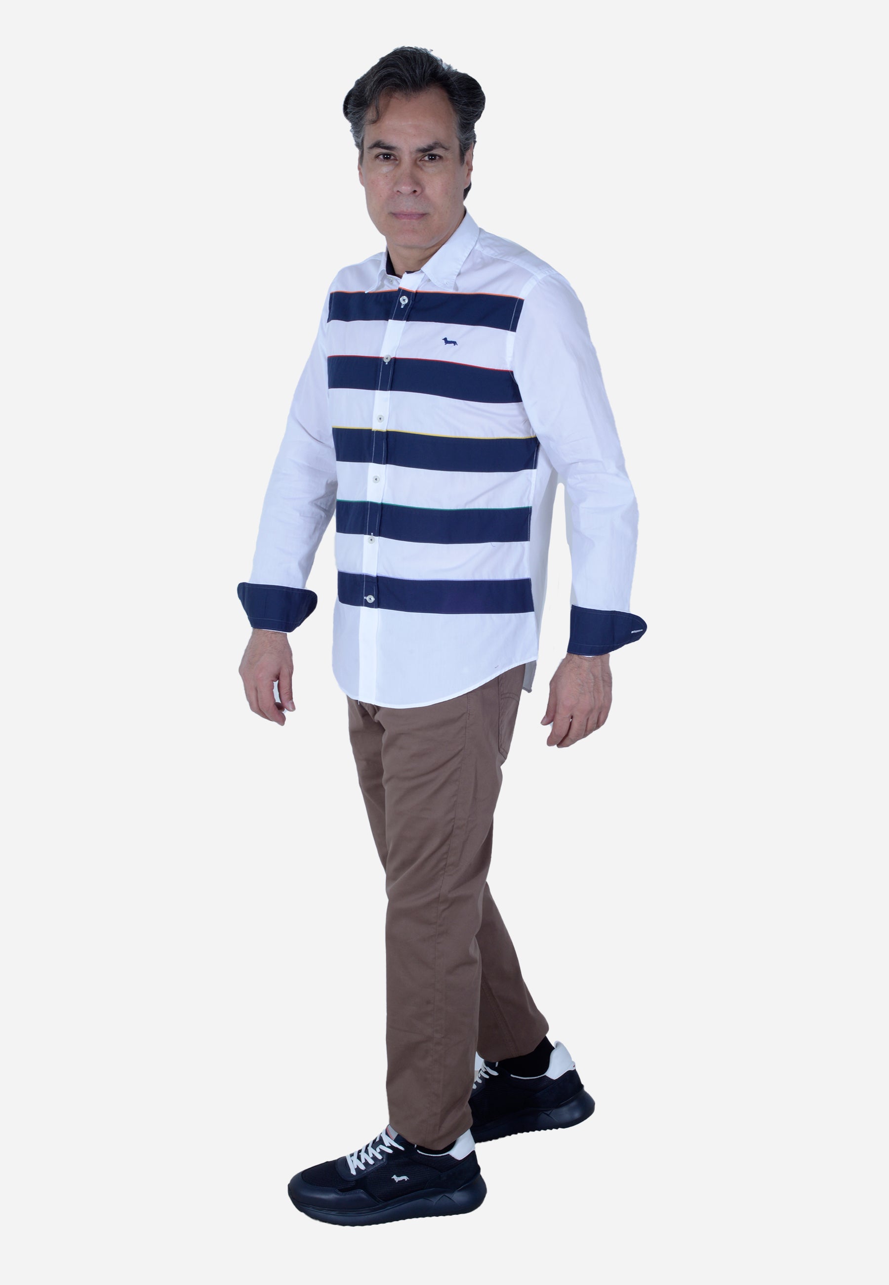 Camisa Hombre Rayas Horizontales H&B