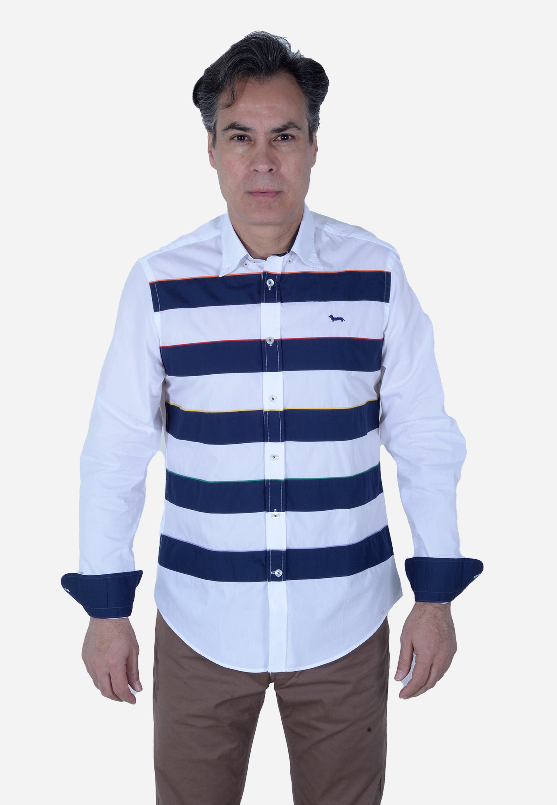 Camisa Hombre Rayas Horizontales H&B