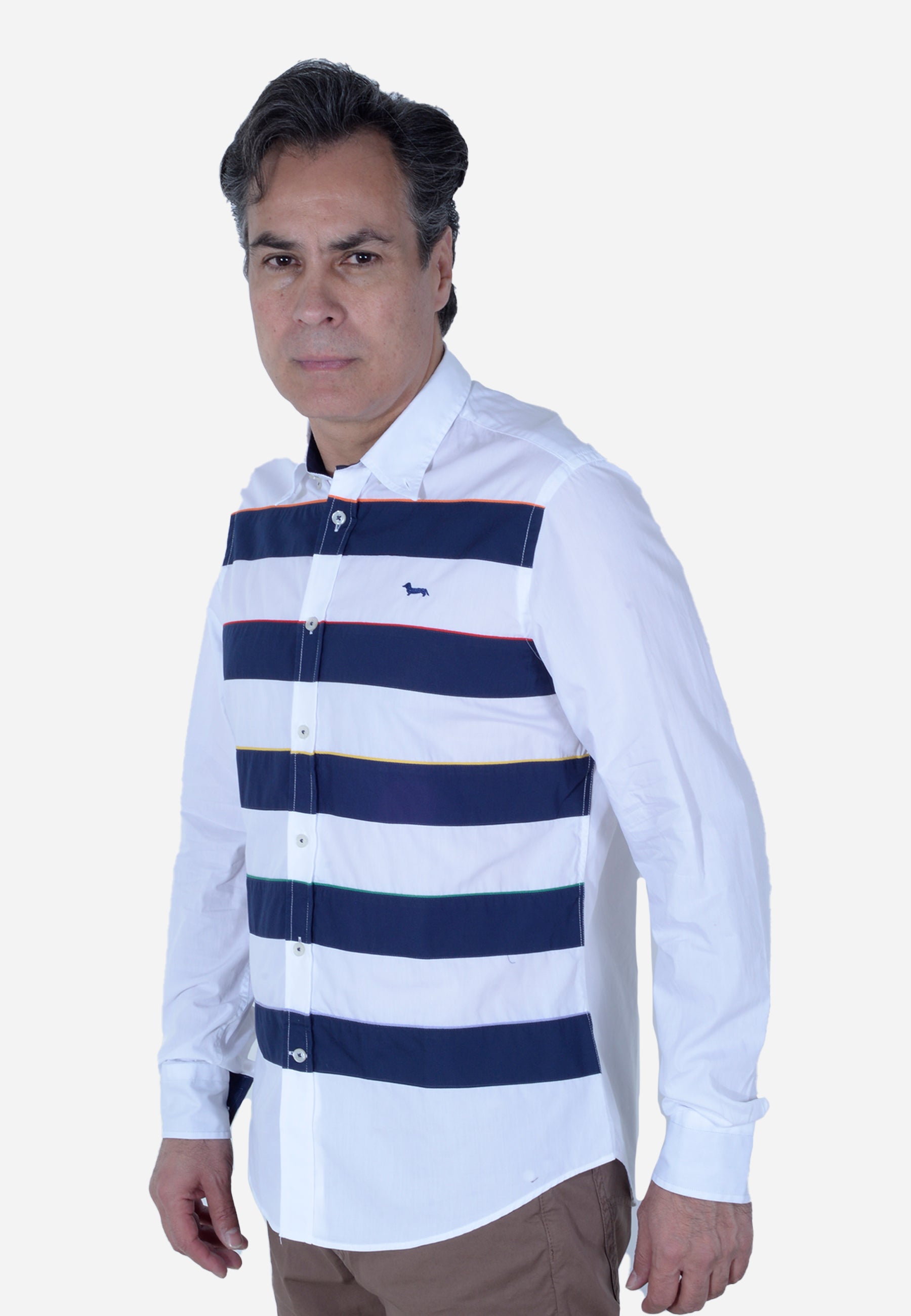 Camisa Hombre Rayas Horizontales H&B