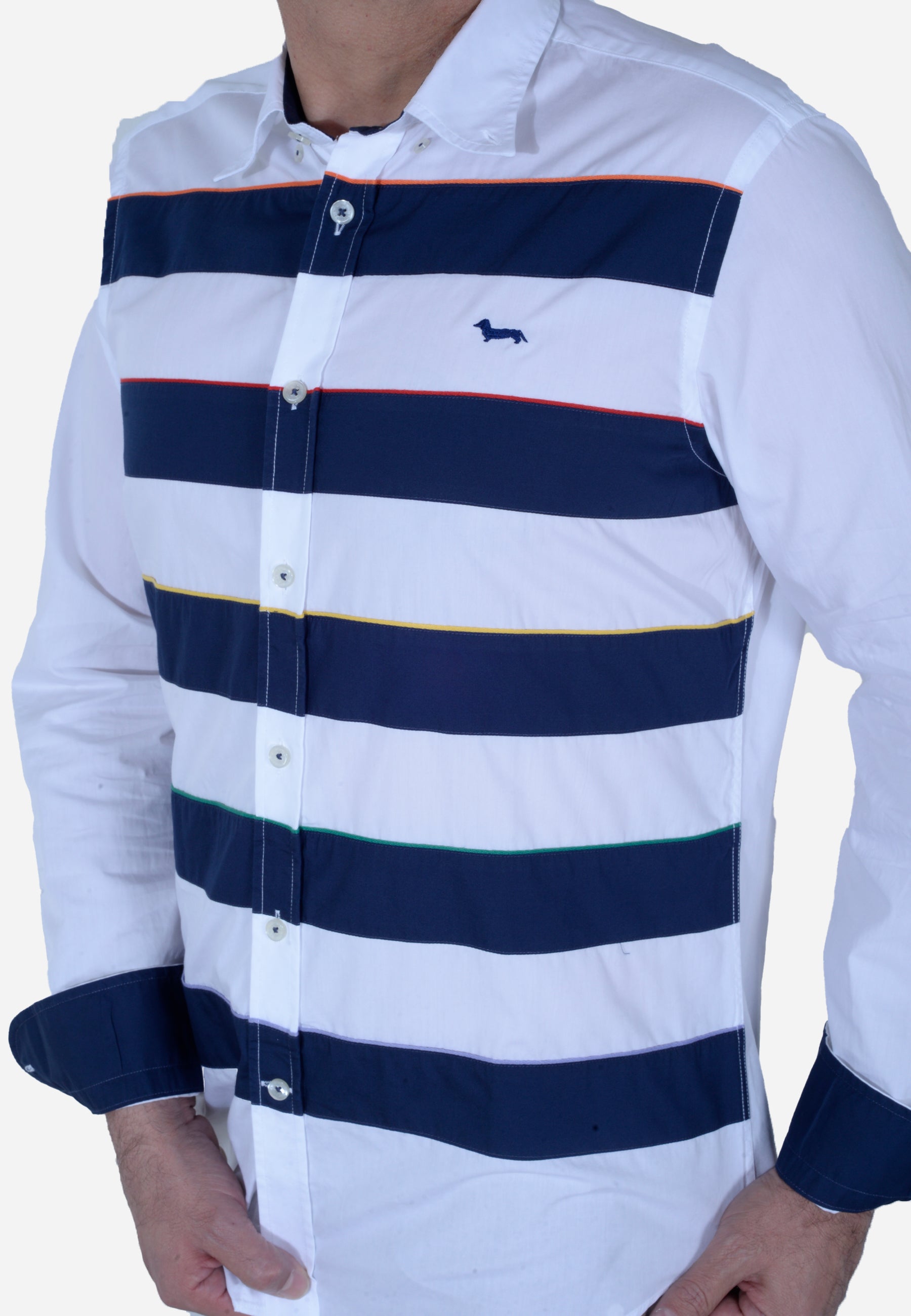 Camisa Hombre Rayas Horizontales H&B