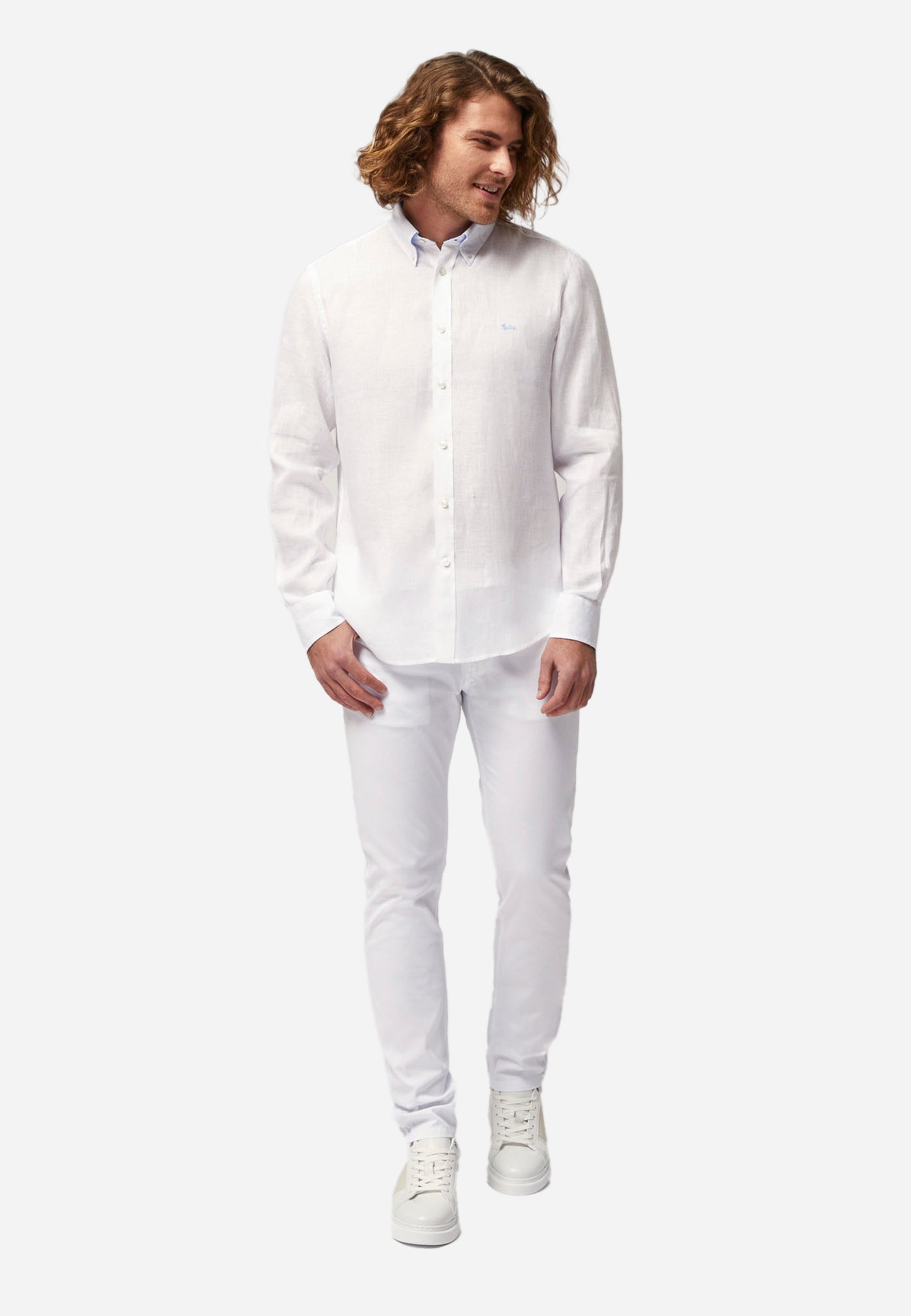 CAMISA HARMOT&BLAINE BLANCO LINO (CRL014010883B-100)