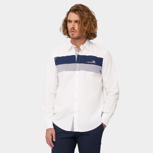 CAMISA HARMOT & BLAINE BLANCO AZUL (CRL978011759M-801)