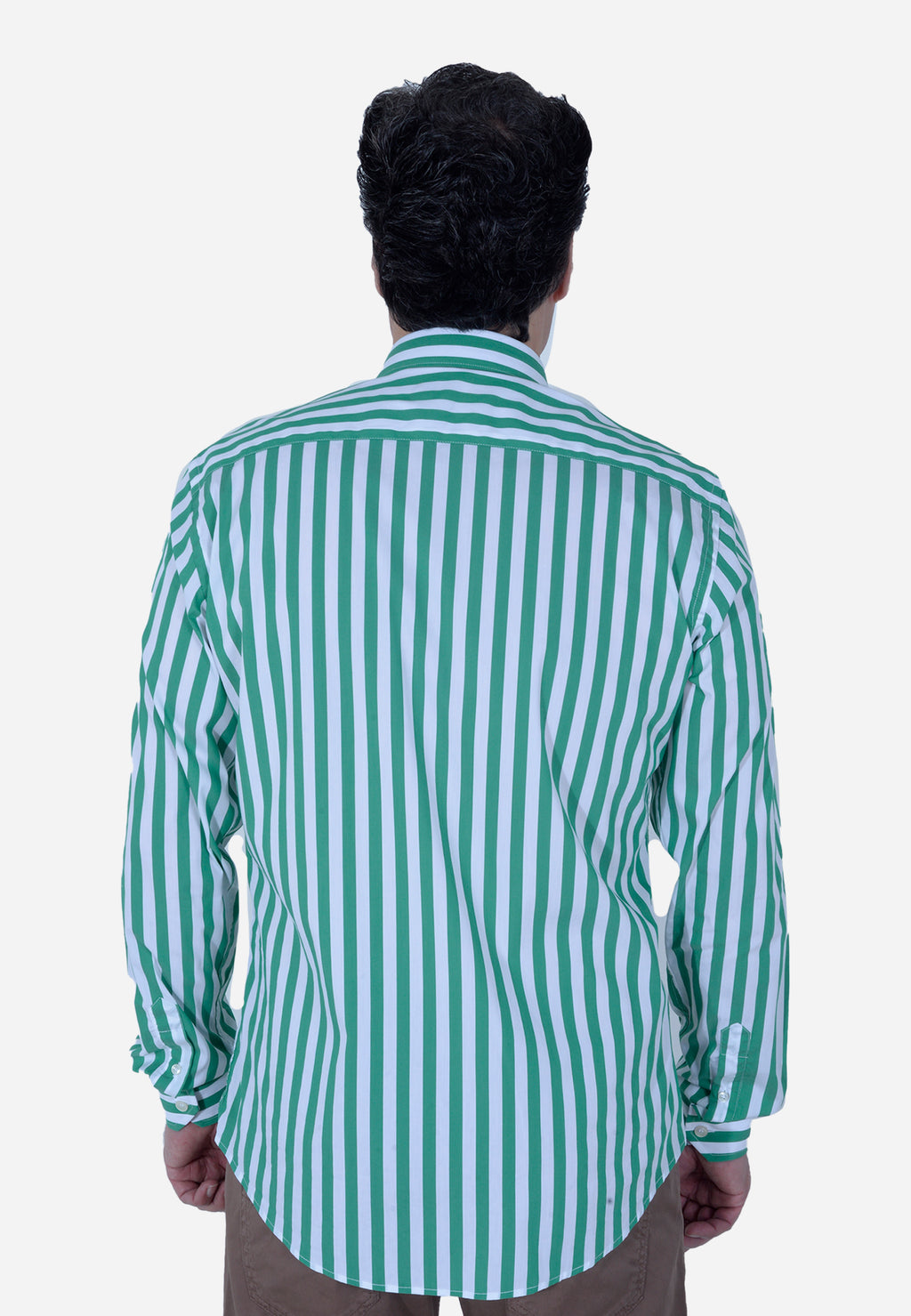 CAMISA HARMONT & BLAINE VERDE RAYAS ALGODÓN (CNL069011993I-646)