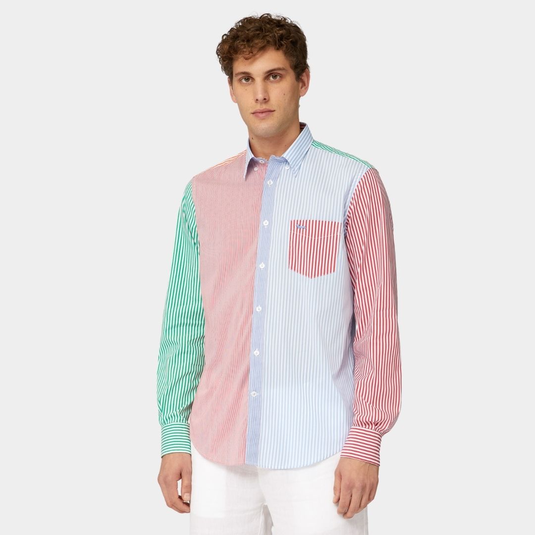 Camisa Miami Colores Verde/Rosado H&B