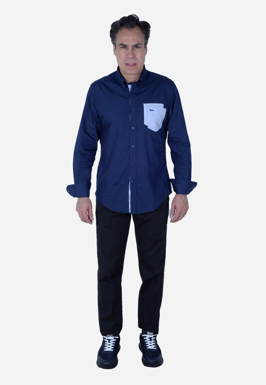 CAMISA HARMONT & BLAINE AZUL ALGODÓN (CRL972011759B-808)