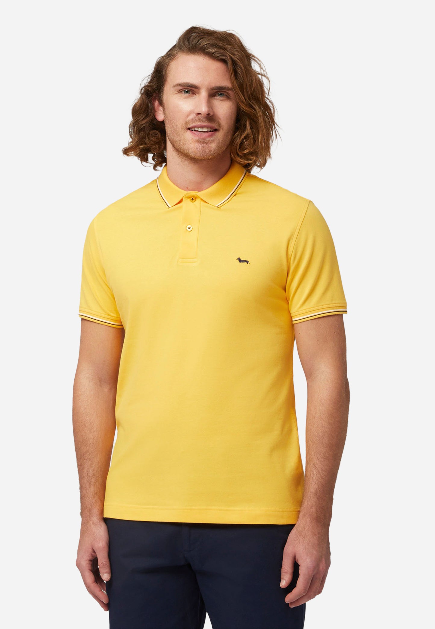 CAMISETA POLO HARMOT&BLAINE AMARILLO ALGOD (LNL032020862-302)