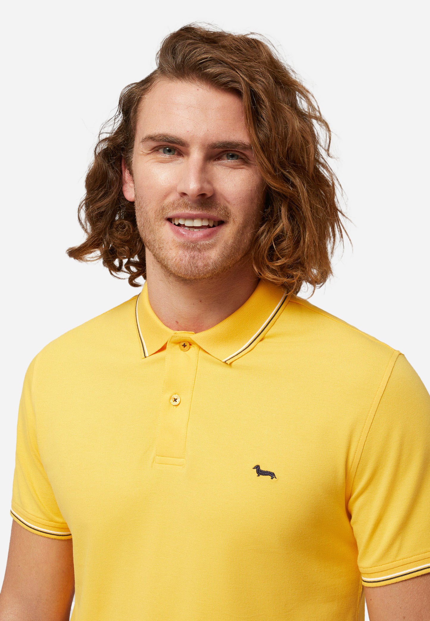 CAMISETA POLO HARMOT&BLAINE AMARILLO ALGOD (LNL032020862-302)