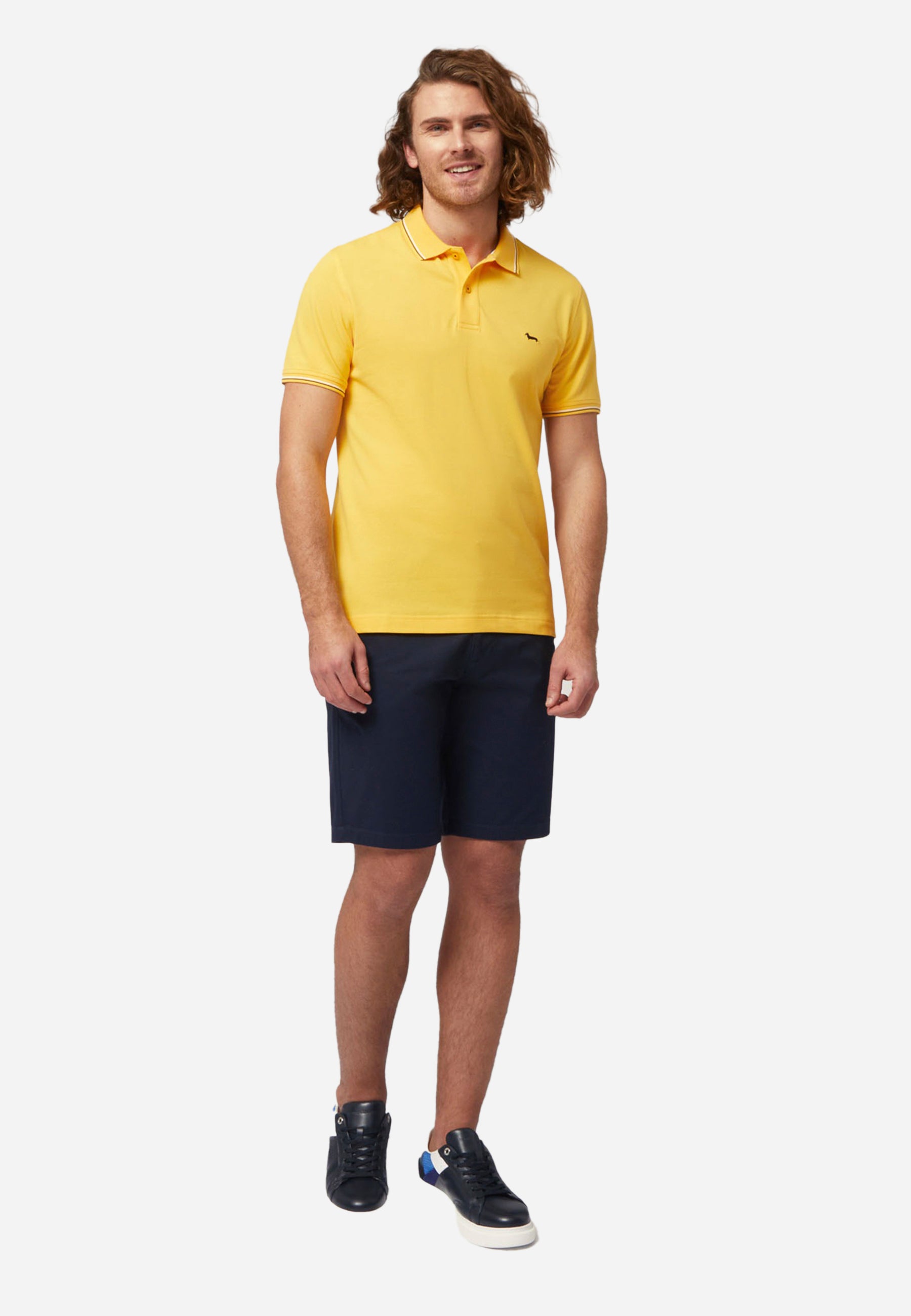 Camisa Polo Amarillo Clásico Hombre H&B