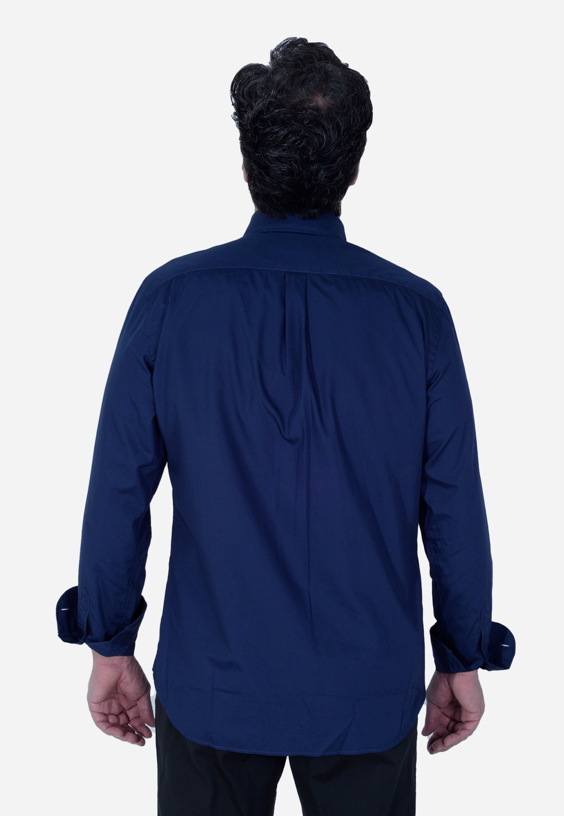 Camisa Clásica Azul Marino H&B